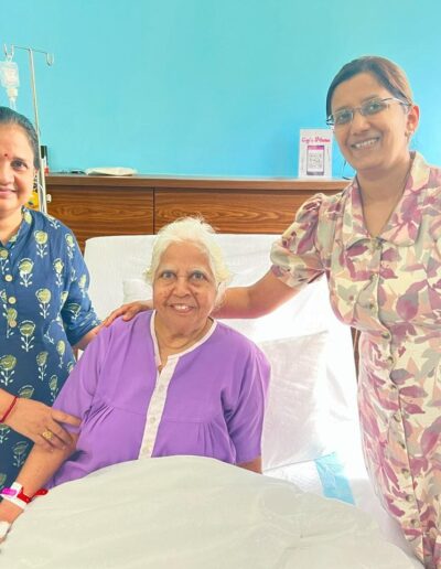 87 years underwent surgery for endometrial cancer